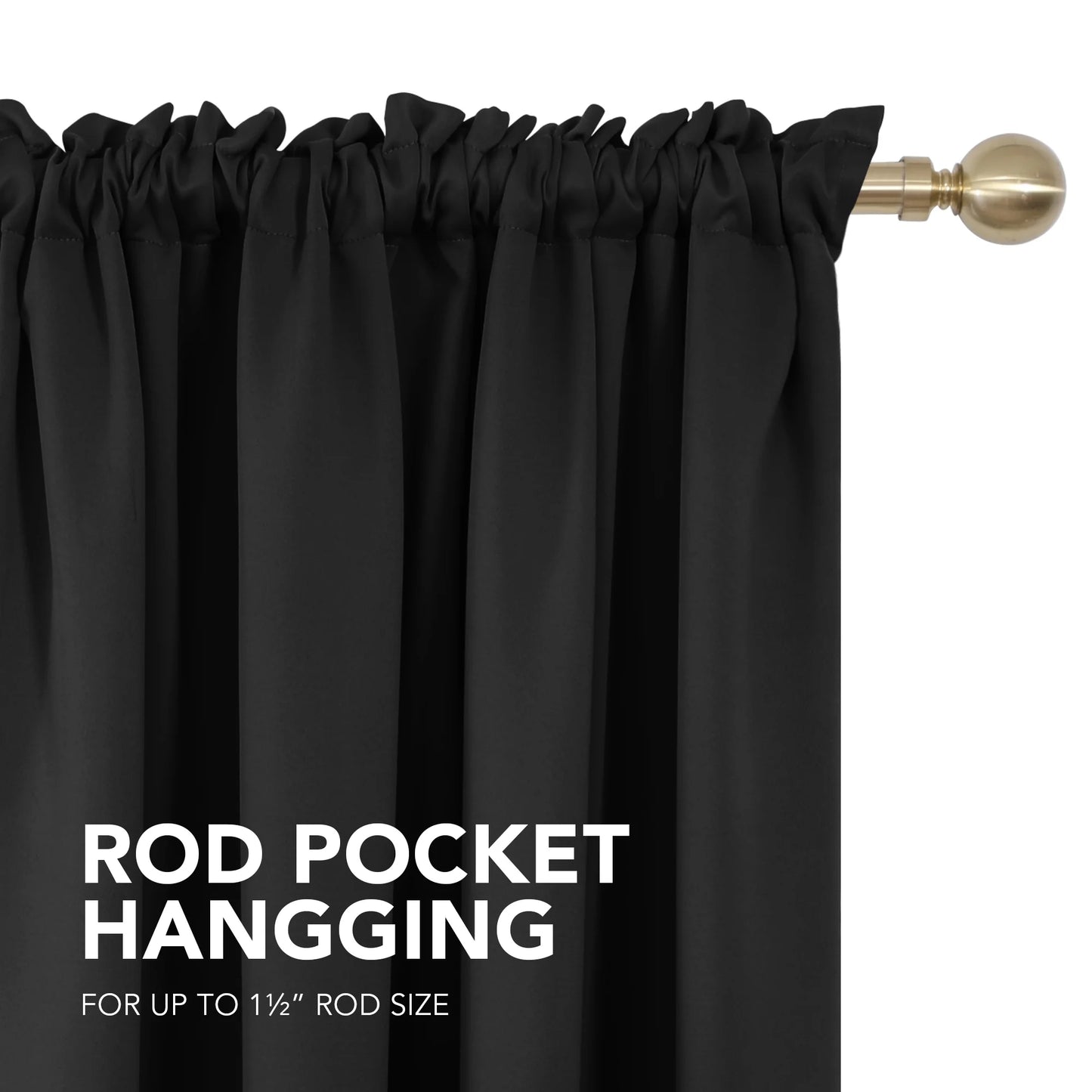 Insulated Blackout Curtains - Stylish Rod Pocket Design