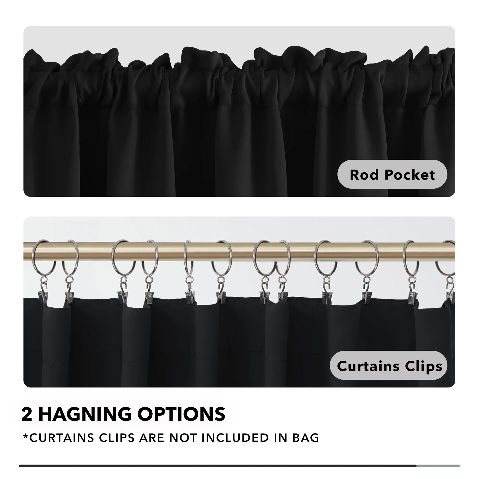 Insulated Blackout Curtains - Stylish Rod Pocket Design