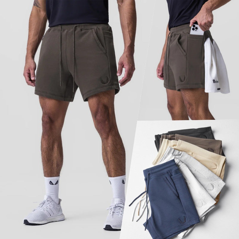 Sports and Fitness Training Cotton Embroidered Shorts