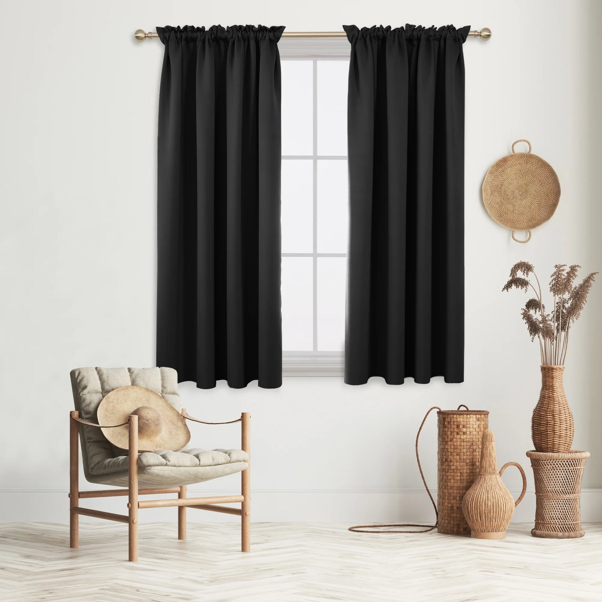Insulated Blackout Curtains - Stylish Rod Pocket Design