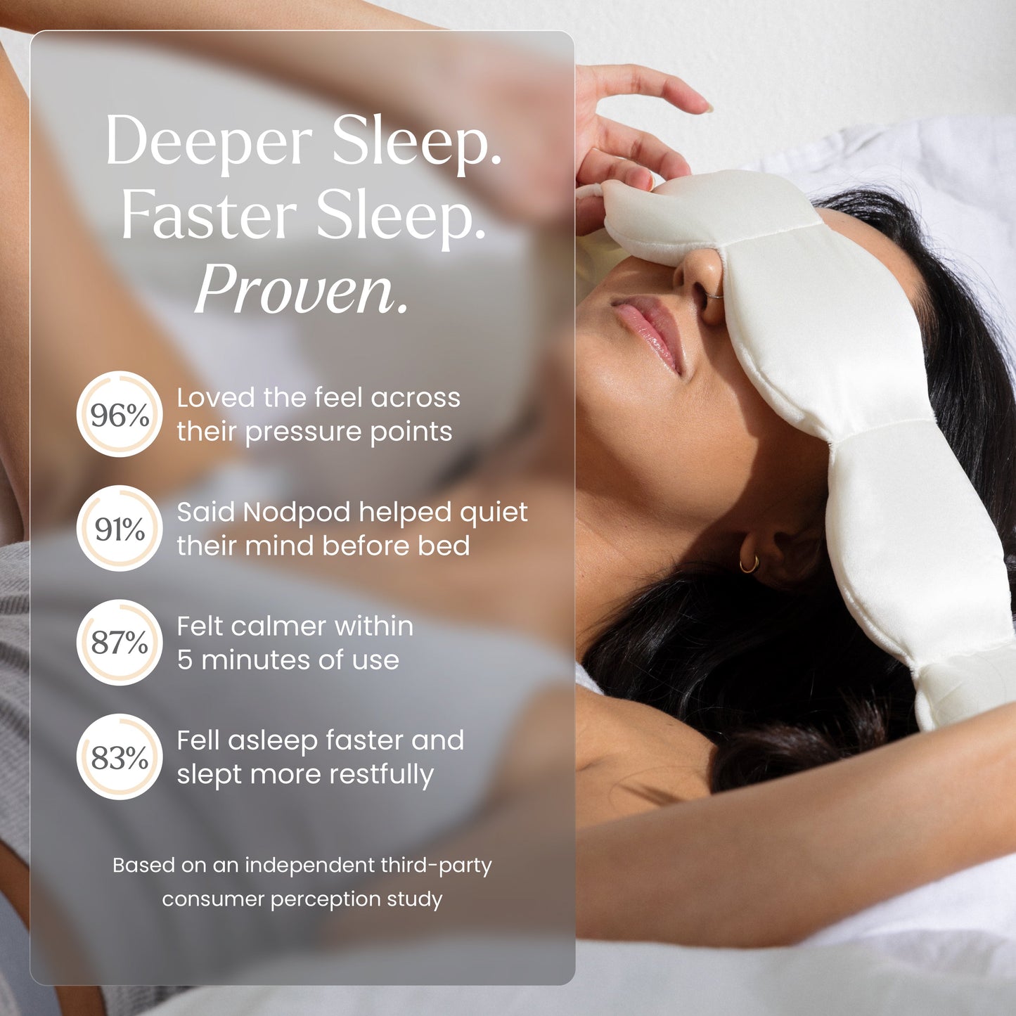 Calming Weighted Sleep Mask – Dual-Sided Silk & Velvet