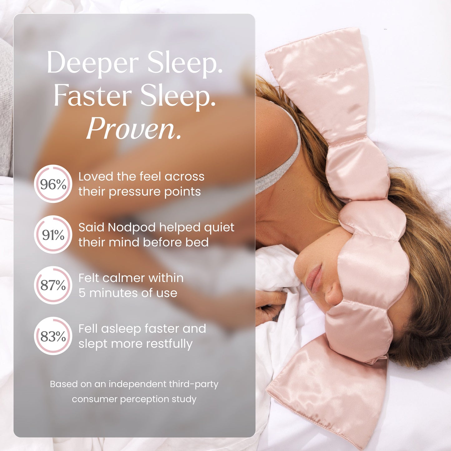 Calming Weighted Sleep Mask – Dual-Sided Silk & Velvet