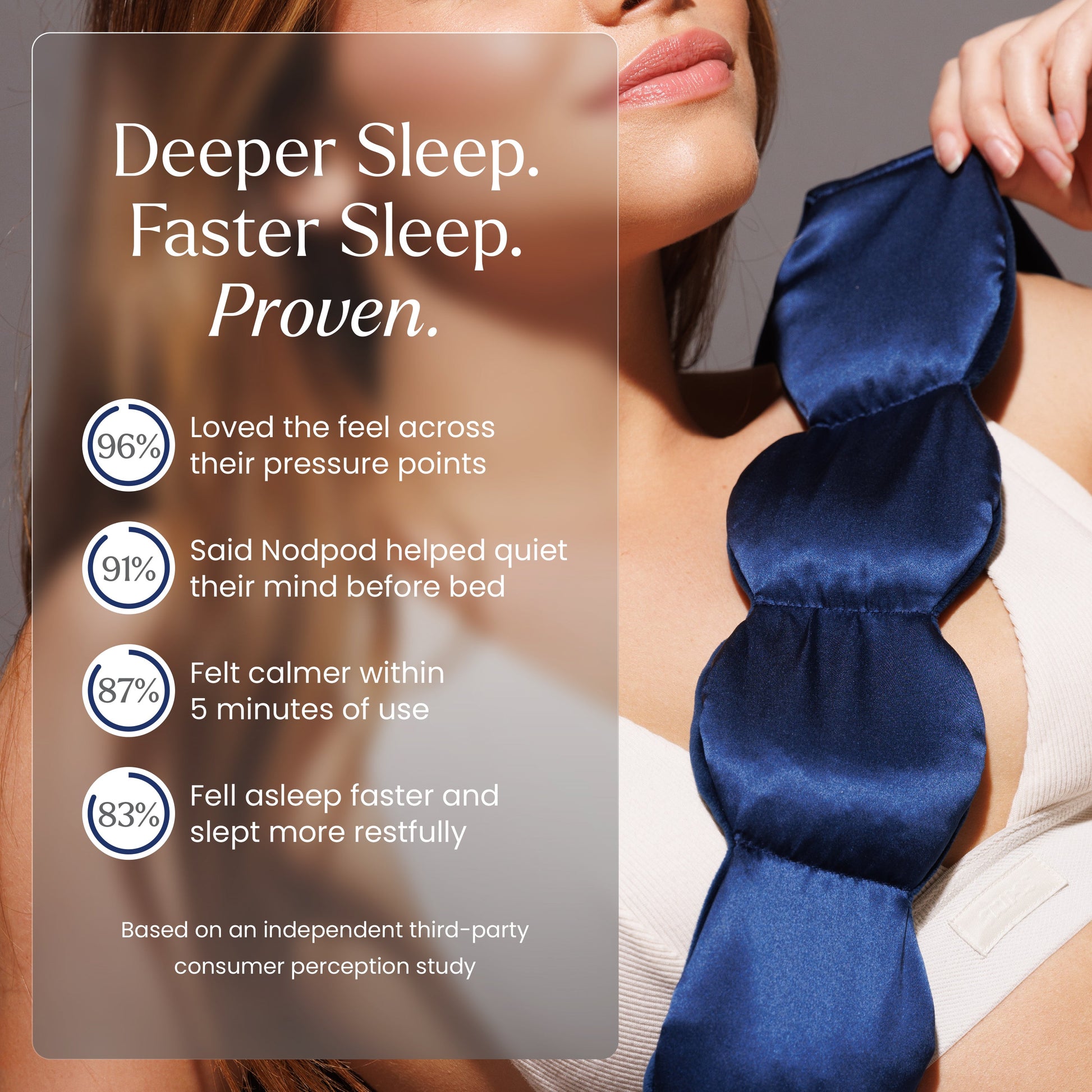 Calming Weighted Sleep Mask – Dual-Sided Silk & Velvet