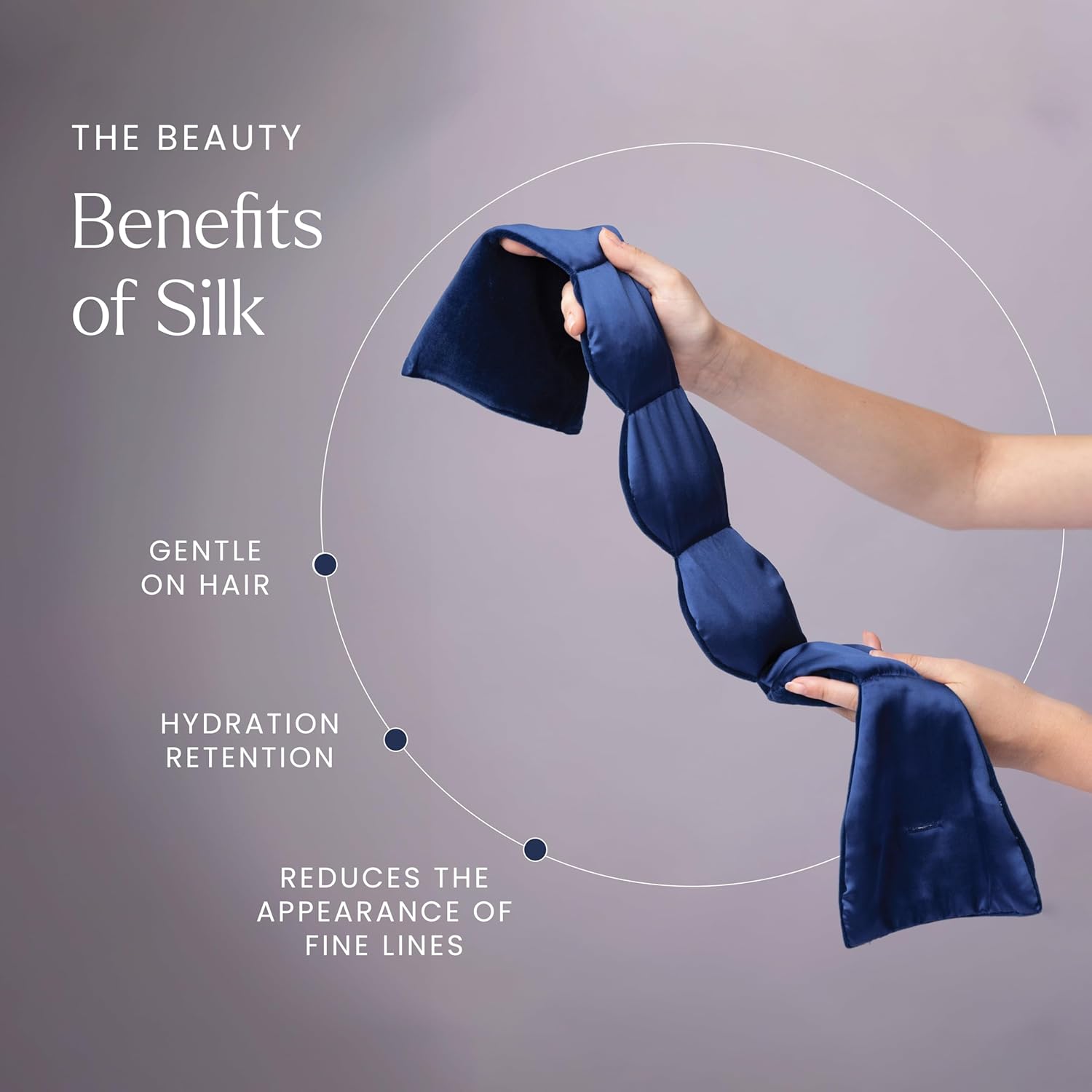 Calming Weighted Sleep Mask – Dual-Sided Silk & Velvet