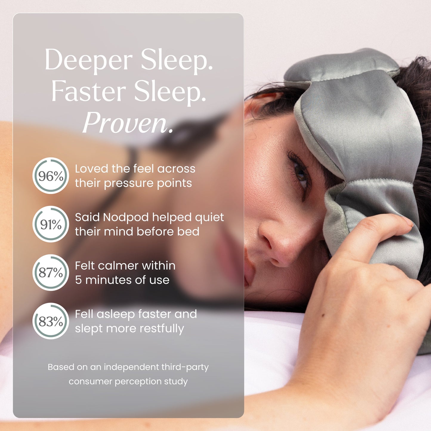 Calming Weighted Sleep Mask – Dual-Sided Silk & Velvet