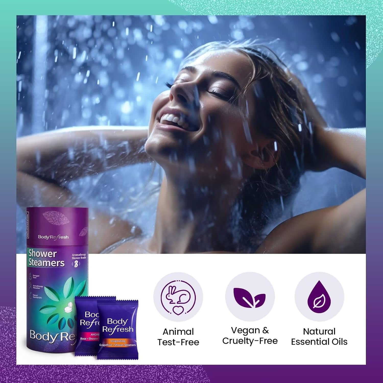 Shower Steamers Gift Set – 8 Essential Oil Shower Bombs for Relaxation, Birthday & Holiday Gifts